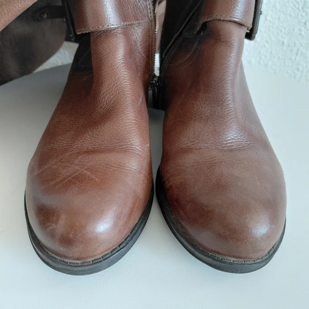Naturalizer Jessie Knee High Brown  Leather Boots Riding